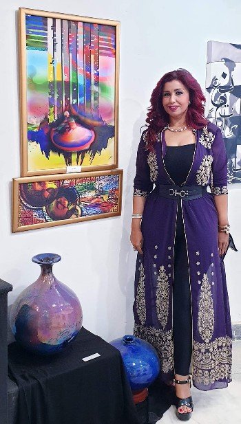لوحة للفنانة الدكتوره ايمان انيس